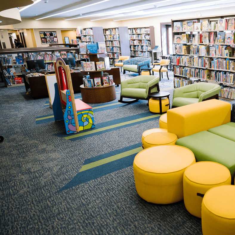 Children's section at Wright Library