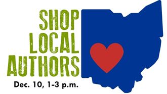 Shop Local Authors Dec. 10, 1-3 p.m. image of ohio with a heart over dayton