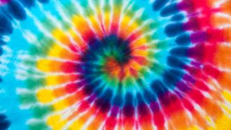 multi-color tie dye swirl