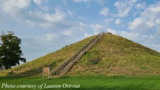 Miamisburg Mound, Ohio. Photo courtesy of Lauren Ostrout