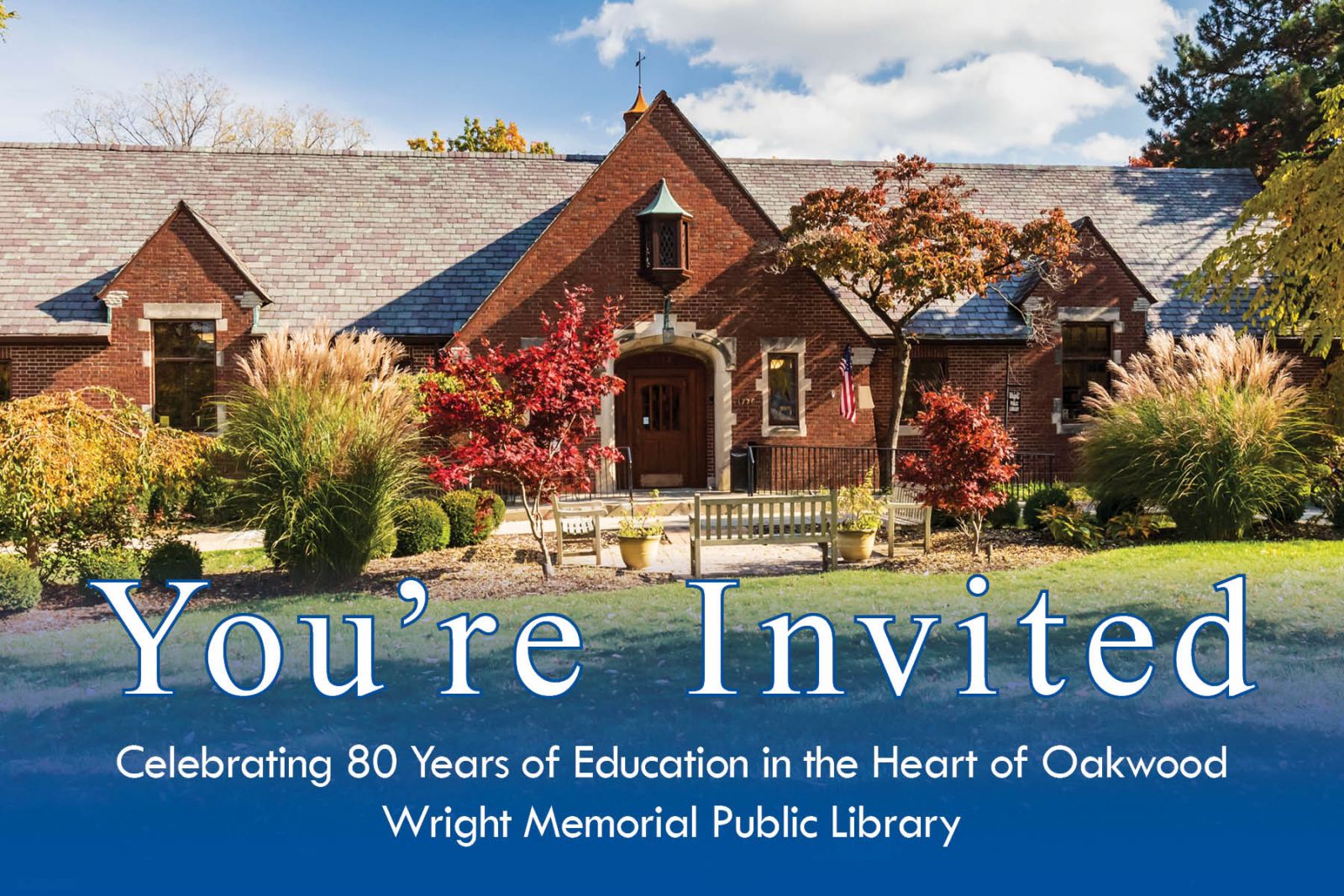 You're invited to celebratie 80 years of education in Oakwood