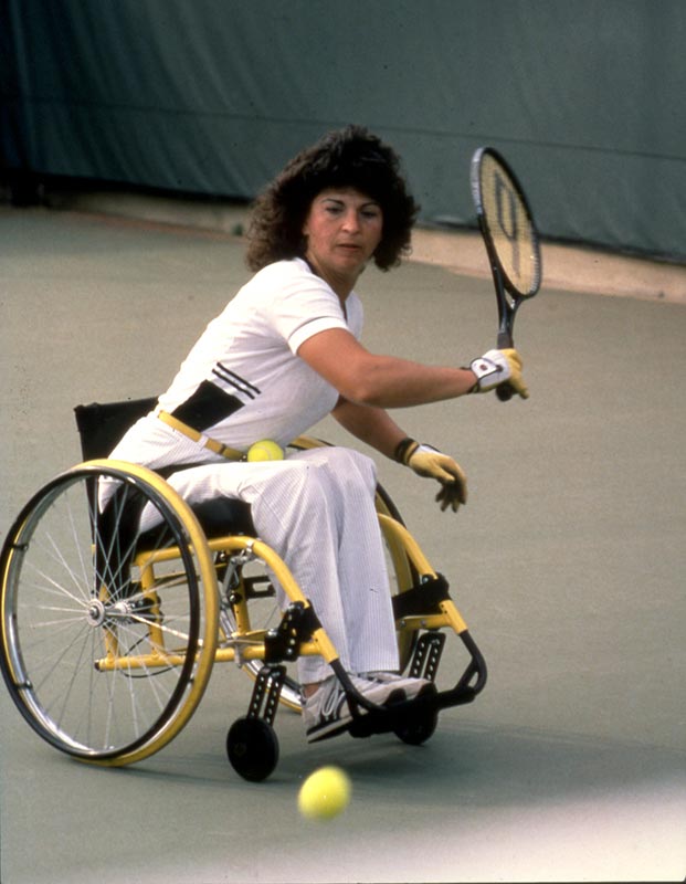 Marilyn Hamilton invented a lightweight and highly maneuverable wheelchair.  She went on to win two US Women's tennis championships.