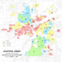 Map of Dayton area